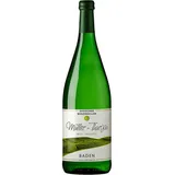 6 Flaschen Müller-Thurgau, QbA, halbtrocken, weiß a 1 L 11,5% Vol.