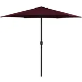 vidaXL Sonnenschirm 270 x 246 cm Bordeauxrot