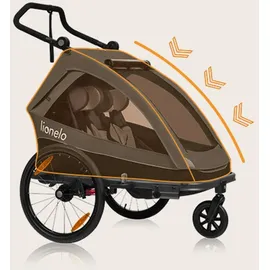 lionelo Cama Kinderanhänger grau 2023