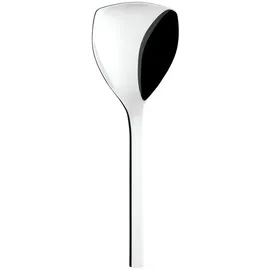 Puresigns ONE Extra Reislöffel Gemüselöffel Servierlöffel Groß 25cm Edelstahl Poliert Silber