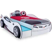 Möbel-Zeit Autobett für 2 Kinder Coupe mit Bettkasten / Ausziehbett