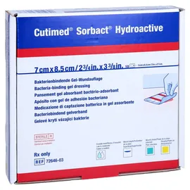 B2B Medical GmbH Cutimed Sorbact Hydroactive Kompressen 7x8.5 cm