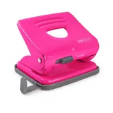 Rapesco 825 2-fach-Metalllocher, 25 Blatt Stanzkapazität, Hot Pink