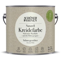 SCHÖNER WOHNEN FARBE Innenfarbe »Naturell Kreidefarbe«, Schneegestöber, matt, 2,5 l - weiss