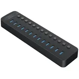 Xiaomi Orico CT2U3-13AB 13x USB-A 3.0 Hub Schaltern - Schwarz