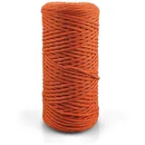 Netuno 1x Makramee Garn Kupferrot 3 mm 100 m einfach gedreht Baumwollkordel Kordelband Naturkordel Bunte Baumwoll-Bastelschnur für Makramee Garn Kordel Makramee farbig Twisted Macrame Cord Cotton