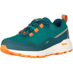 Outdoorschuh TROLLKIDS "Kids Skarvan Hiker Low XT", Gr. 36, sea grün, lagoon grün, sahara sunset, Textil, Synthetik, sportlich, Schuhe