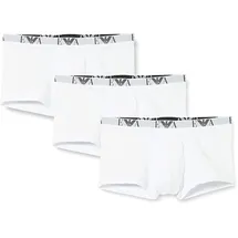 Emporio Armani Herren Shorts Vorteilspack - Trunks, Pants, Unterwäsche, Stretch Cotton weiß XL
