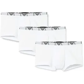 Emporio Armani Herren Shorts Vorteilspack - Trunks, Pants, Unterwäsche, Stretch Cotton weiß XL