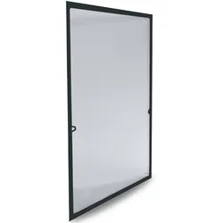 Grafner® Insektenschutz Fliegengitter 80x100 cm Fenstergitter anthrazit IS11072