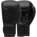 adidas Boxhandschuhe Hybrid 80 - geeignet fürs Boxen, Kickboxen, MMA, Fitness & Training - für Kindern, Männer oder Frauen - Schwarz - 10 oz
