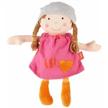 Sigikid 39409 - Puppe Brenda Bilipup pink, Lernpuppe, Stoffpuppe, 24 cm
