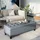 Homcom Truhenbank Grau 125 x 41,5 x 49 cm