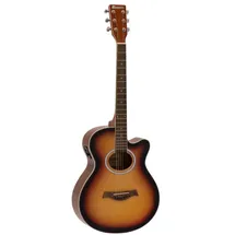 Dimavery AW-400 Westerngitarre, sunburst
