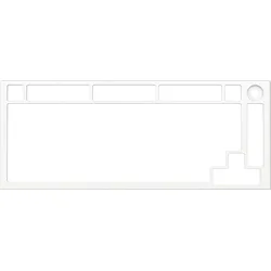 Glorious PC Gaming Race GLO-ACC-P75-TF-EW, Keyboard top frame, Aluminium, Weiß