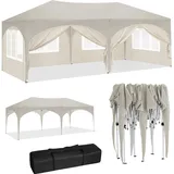Pavillon 3x6 M Beige Mit 6 Seitenwänden