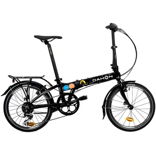DAHON klappfahrrad Erwachsene Mariner D8 40-Jahr-Edition,Faltrad 20 Zoll hochwertiger Aluminiumrahmen, 8 Speed Gears Folding Bike Schwarz