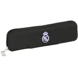 Safta Portatodo Estrecho Silicona Real Madrid 1a Equipación 22/23, 200x20x55 mm, Unisex-Kinder Real Madrid Schmales Silikon-Federmäppchen 22/23, 200 x 20 x 55 mm, Negra y blanca,