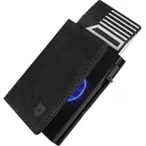 luxuskollektion DODENSHA Slim Wallet Herren Geldbörse schwarz