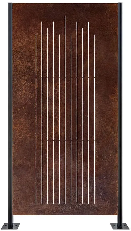Wellker Sichtschutzelement GERAS CORTEN VERTICAL Sichtschutz