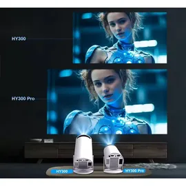 Montegoni Weißer HY300 PRO 4K-Projektor – Android 11, WiFi6, 260 ANSI, BT5.0 - Weiß