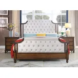 JVmoebel Schlafzimmer-Set Bett 2x Nachttisch 3tlg. Schlafzimmer Set Betten neu Chesterfield, Made in Europa weiß