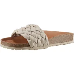 Pantolette »RICA TRENZA SOFT«, Sommerschuh, Schlappen, Strandschuh mit geflochtener Bandage, Gr. 39, beige, , 61513914-39