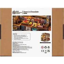 ROBOTIME DG174 DIY-Miniatur-Haus/Bücherecke DIY-Miniaturhaus