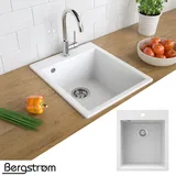 Bergström Granit Spüle 42,5 x 50 cm weiß