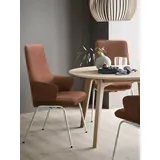 Stressless® Polsterstuhl Laurel, High Back mit Armlehne, Größe L, mit Beinen aus Stahl in Schwarz matt braun