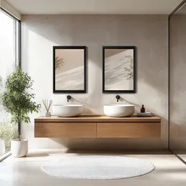 Tectake Rechteckiger Wandspiegel