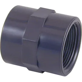 Powerhaus24 PVC Klebemuffe D 50 mm auf 1 1/2 Zoll IG,