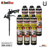 Brandschutzschaum B1 Bauschaum 6 x 750ml Pistolenschaum Montageschaum Pistole