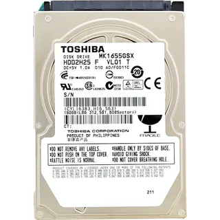 Toshiba MK1655GSX 160GB 8Mb Cache 5400Rpm Sata II 2,5"