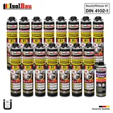 Brandschutzschaum B1 Bauschaum 15x750ml 1x Reiniger Pistolenschaum Montageschaum