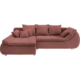 INOSIGN Ecksofa »Imola elegant und bequem, aktuelle Steppung im Sitz, L-Form«, wahlweise mit Bettfunktion