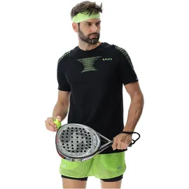 Uyn Padel Series Smash kurzarm Padel Tennisshirt Herren B995 black onix/lime S