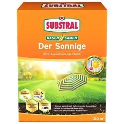 Substral Rasensamen Der Sonnige, Rasensamenmischung für sonnige und trockene Standorte, 2,25 kg, 89998C