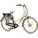 Tretwerk Aurora E Bike Damen 28 Zoll Elektrofahrrad 165 - 185 cm retro Hollandrad E Damenfahrrad - Beige