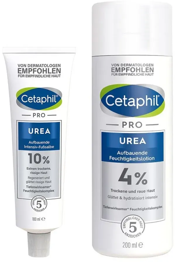 Cetaphil Pro Urea 4% Lotion + 10% Fußsalbe