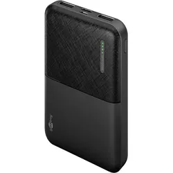 kompakte Powerbank, 5.000 mAh, schwarz