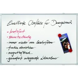 Franken Whiteboard Schreibtafel 120x180cm emalliert, magnethaftend