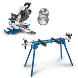 SCHEPPACH Kapp und Gehrungssäge HM254 Zugsäge 2.Sägeblatt Set mit UMF1600