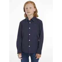 Tommy Hilfiger Jungen Hemd mit Stretch, Blau (Twilight Navy), 14 Jahre - 14 Jahre