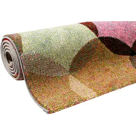 Esprit Teppich ESPRIT "Modernina ESP-3378" Gr. 3, bunt (bunt, rot), B:120cm H:13mm L:170cm, Kunstfaser, Teppiche, Teppich, weicher Kurzflor in modernem Design, Wohnzimmer, Schlafzimmer, bunt