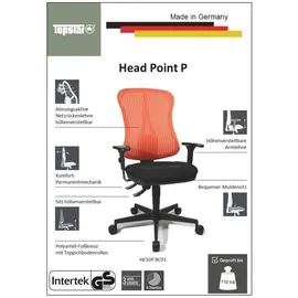 TOPSTAR Head Point P mit Armlehnen P4 ohne Kopfstütze schwarz / schwarz