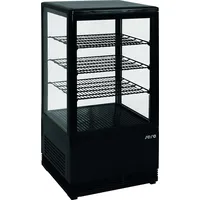 Saro Mini-Umluftkühlvitrine, Modell SC 70, Schwarz