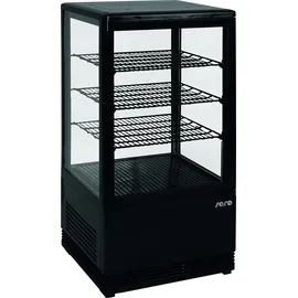 Saro Mini-Umluftkühlvitrine, Modell SC 70, Schwarz