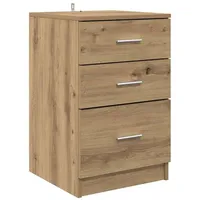VidaXL Nachttisch Eiche handwerklich 40 x 40 x 63