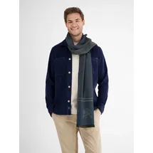 Lerros Logo-Schal für Herren - Storm Blue - PCK
